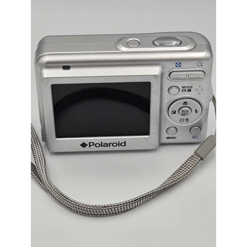 Polaroid I534 5.0MP Digital Camera Silver 3 X Super Zoom Works No Memory Card